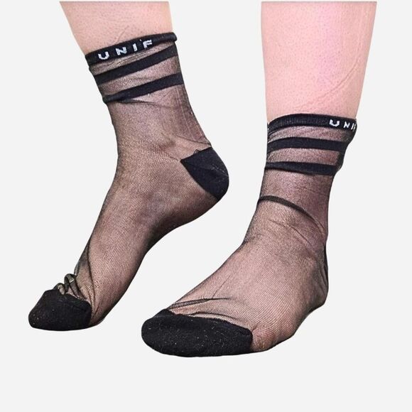 Unif Women's Black Socks - Picture 2 of 3
